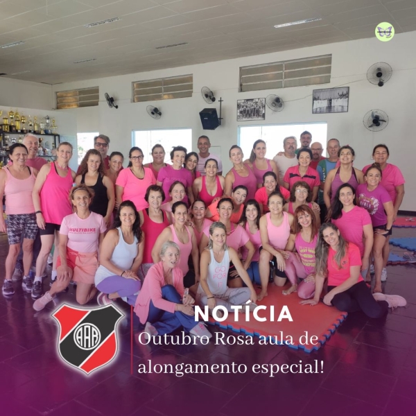 Outubro Rosa aula de alongamento especial!